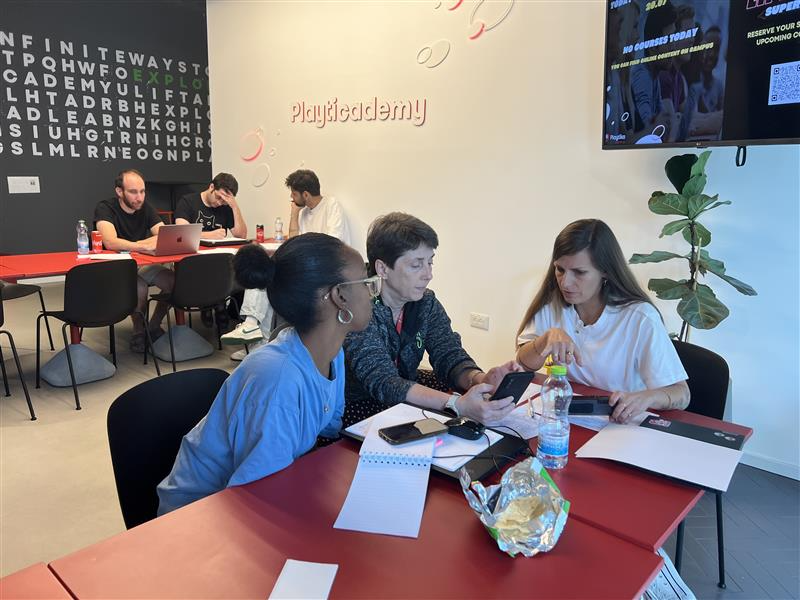 Cross-team design workshop in progress